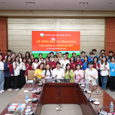 LỄ TỔNG KẾT VÀ TRAO GIẢI CUỘC THI ĐẠI SỨ VĂN HÓA ĐỌC VIỆT NAM 2025 VÒNG SƠ KHẢO TRƯỜNG ĐẠI HỌC DƯỢC HÀ NỘI